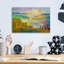  «Diamond Girl Dances» par Dorothy Fagan, art mural en verre acrylique, 16 po x 12 po
