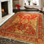 Rust Fine Hand Knotted Augra 7'4"x9'1"
