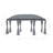Manitou 17 Ft. W x 11.5 Ft. D Steel Patio Gazebo with Curtains