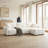 110" Modular L-Shaped Sectional Sofa with Ottoman - Plush Boucle Fabric, High-Density Foam & Free-Combination Design for Living Rooms-438694074