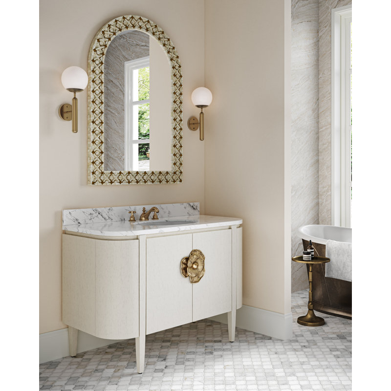 Briallen White 48" Vanity with Undermount Sink, Cerused White