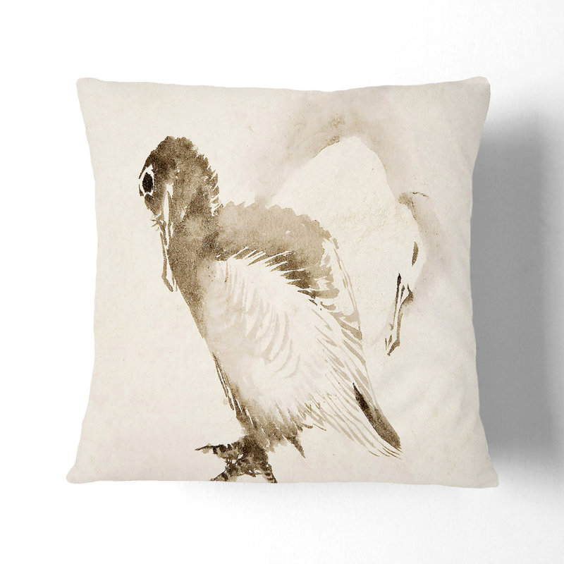 Ducklings Square Throw Cushion, Black, 40cm H x 40cm W x 15cm D