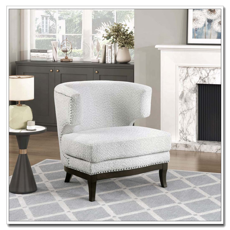 Fauteuil d'appoint rembourré Boucle