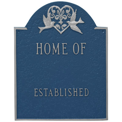 Plaque d'adresse murale sur 4 lignes