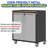 Mobile Metal Garage Cabinet - Heavy-Duty, Ultra-Durable Tool Storage for Garage, Office & Home Decluttering