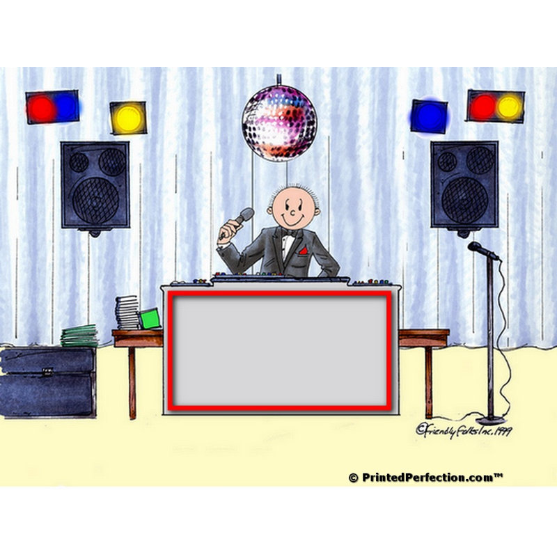 Personalized Disc Jockey / MC - Porte-clés en acrylique pour homme