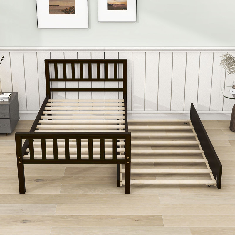 Lit plateforme simple avec lit gigogne Mirefield