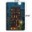 Art mural en toile City Night Building Illustration - 17,7 po x 27,6 po