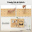 Wooden Rectangular Pegboard Combination Wall Organizer Kit