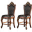 Chaises à hauteur de comptoir sans accoudoirs (lot de 2)