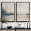 «Landscape Abstract Shapes Illustration», reproduction encadrée sur toile 2 pièces-91069264-91069265
