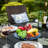 Sutiya 8 - Person Patio Dining Set Umbrella Hole Included Rectangular Table with Cushions Included-95203819