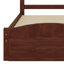 Lit plateforme simple avec rangement en bois massif Granita-507456238