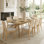 9-Piece 71"-96" Extendable Dining Set With Woven Rope Chairs