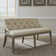 Jaclyn Linen Blend Upholstered Bench