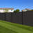 6.1 Ft H Composite Privacy Fence Panel With Post, Brushed Finish-113961255-113961258