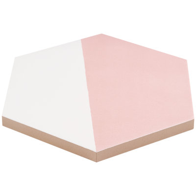 Carreau de porcelaine hexagonale 8 po GeoHex Burst