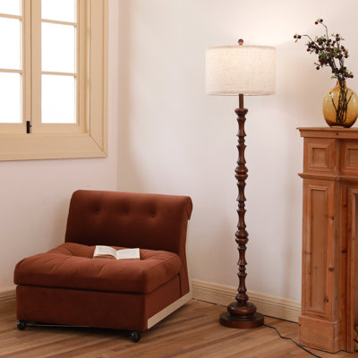62“ Traditional Resin Floor Lamp