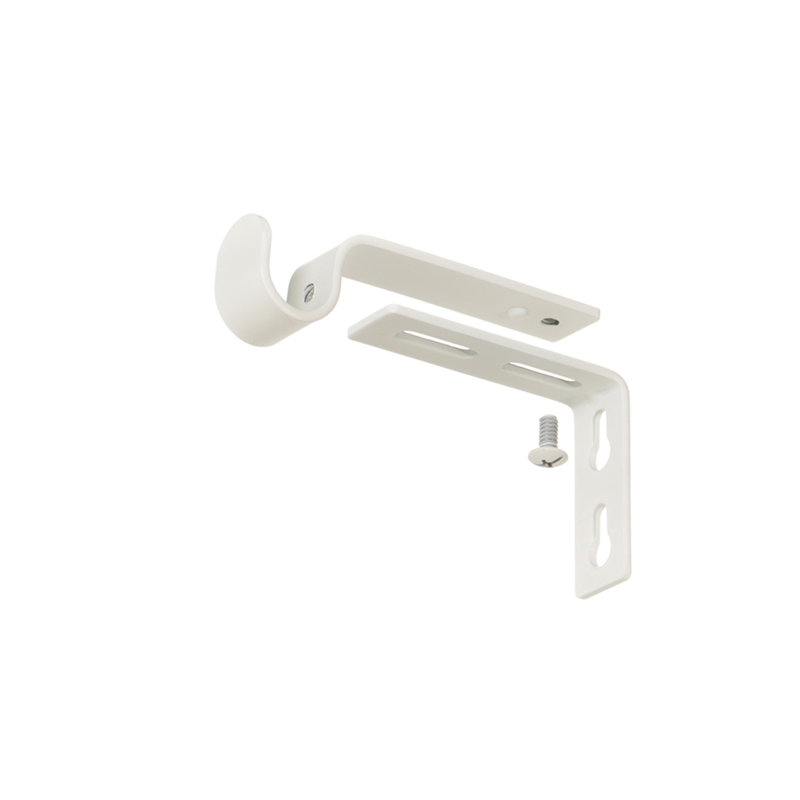  Supports réglables pour tringles à rideaux - pour tringles de 1/2 ou 5/8 po. Ensemble de 2 - ivoire, Ivoire ivoire
