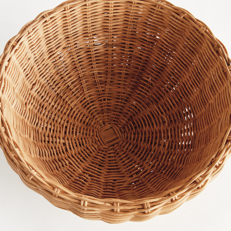 Charleston Handmade Rattan/Iron Decorative Bowl, 10" H x 18" W x 18" D