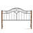 Vintage Platform Bed Metal Like Wood Headboard-1976298577