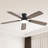 Sofucor 52 Inch Modern Ceiling Fan with 3CCT LED Lights, 5 Blade Ceiling Fan with Remote Control, Bedroom Ceiling Fan & Living Room Fan, Black-848944198