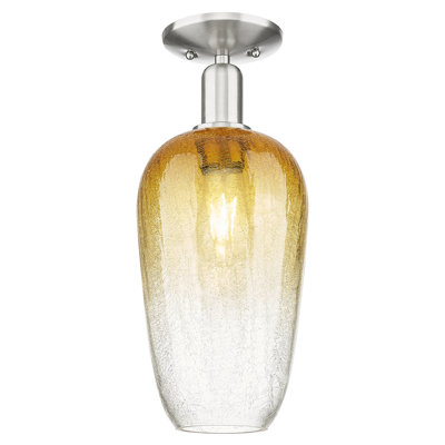 Downtown Urban - Oaklei - 1 Light 7" Semi-Flush Mount 