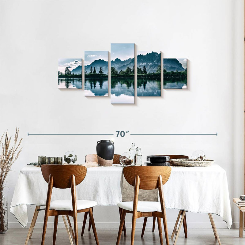 Ensemble de 5 pièces Daylight Mountain, H 24 po x l 55 po x P 1,25 po