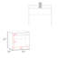 Bureau d'ordinateur H 30,6 po, avec 1 tablette, noir