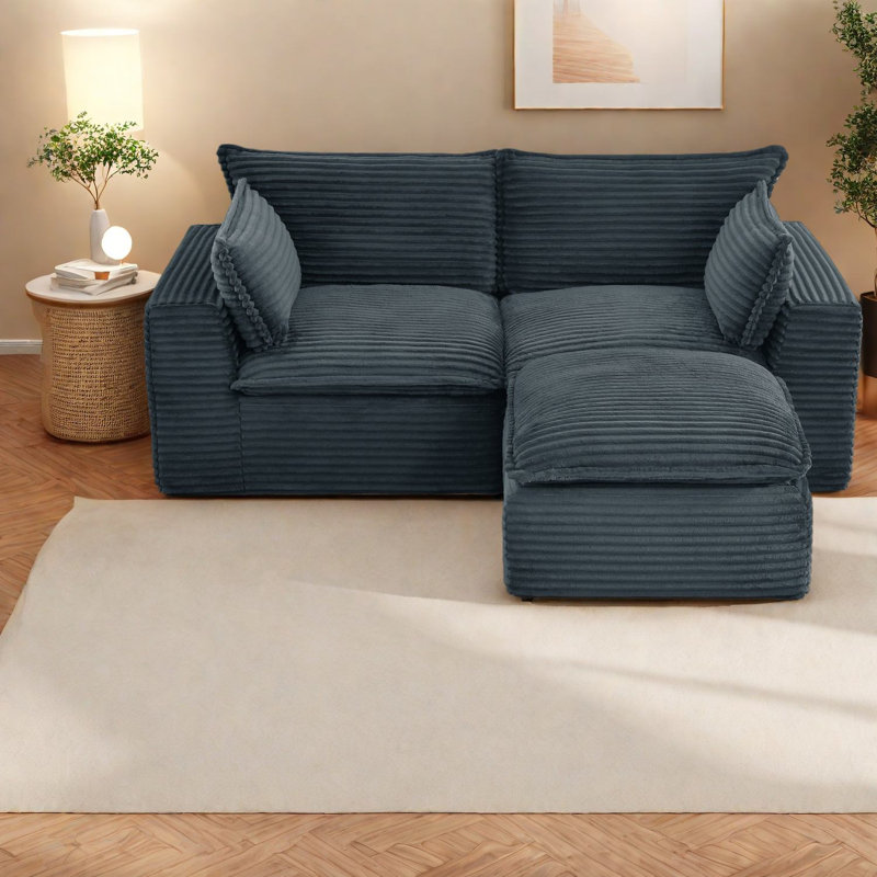 Canapés Cloud Comfort, velours côtelé durable, modulaire moderne pour la maison