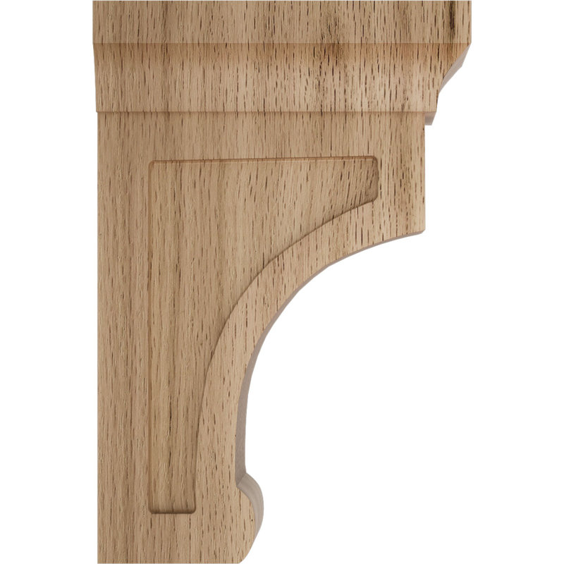 2 1/2"W x 4"D x 6"H Small Gomez Wood Bracket, Red Oak (6-Pack), Red Oak, 6" H x 2.5" W x 4" D