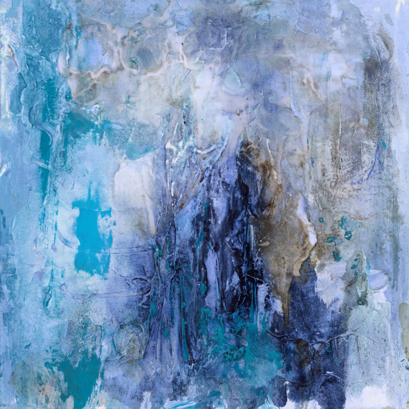 Tidal Flow I by Scherrer Finch - Wrapped Canvas Painting, 30cm H x 30cm W