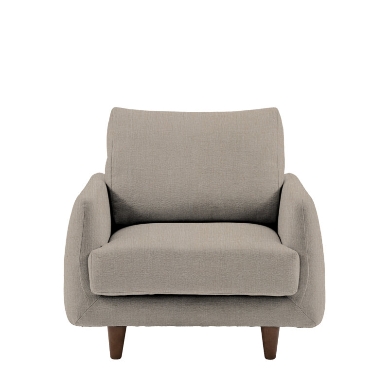 Upholstered Armchair, Grey