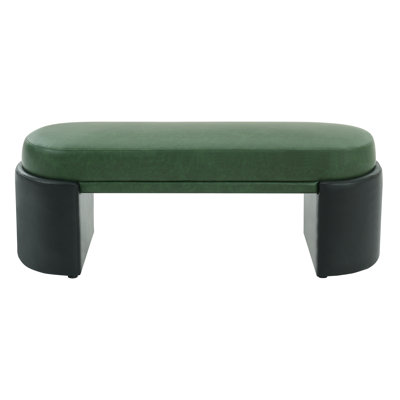 Camila Modern PU Upholstered Dining Bench with Wooden Frame