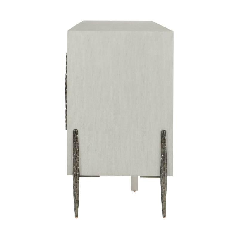 Essence 80'' White Beech and Metal Sideboard