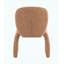 Chaise d'appoint moderne en tissu brun (ensemble de 2)
