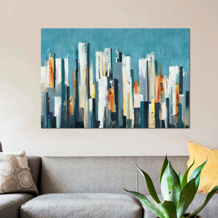 «Urban Play», impression sur toile, H 12 po x l 18 po x P 1,5 po, Toile tendue, Pas de tapis