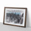 The Beauty of the Chicago Skyline in Abstract - Picture Frame Drawing Print-55735862-55735863