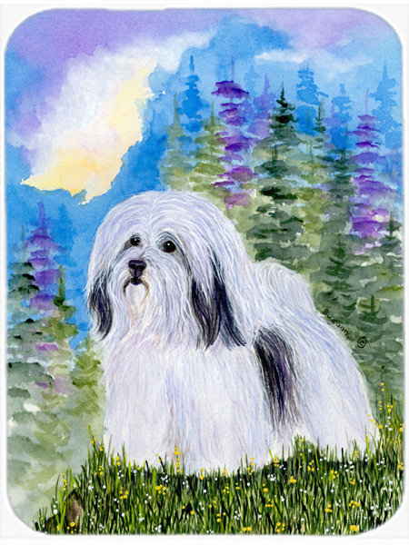 Winston Porter Havanese Glass Cutting Board