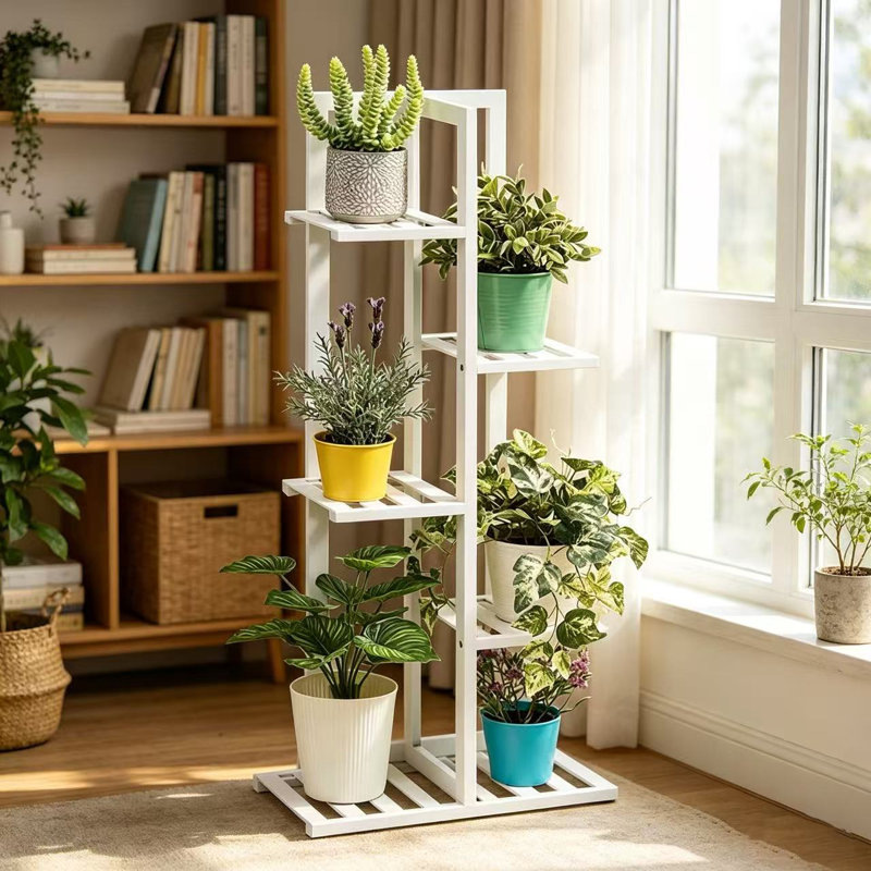 Solid Wood 5 Tier Plant Stand