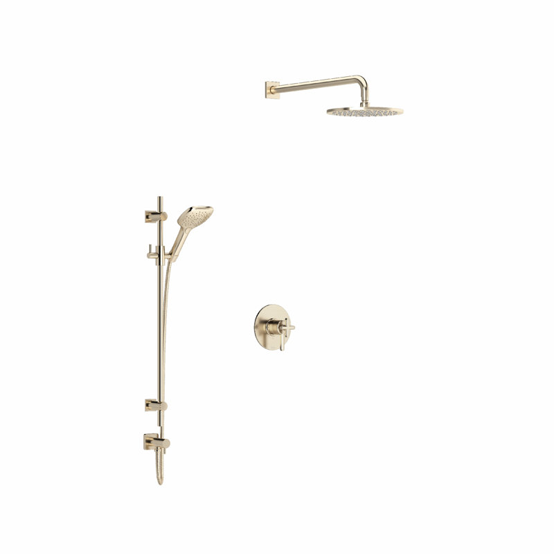 Apothecary All-In-One Kit with Rough in-Valve, Antique Gold