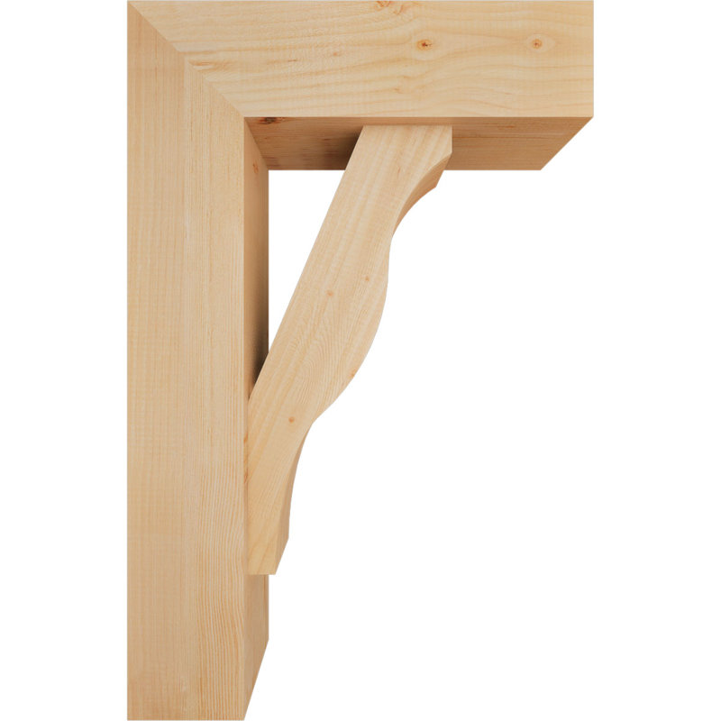 Funston Block Offset Brace Bracket, 34 x 22, 7 1/2"W Douglas Fir (Smooth)