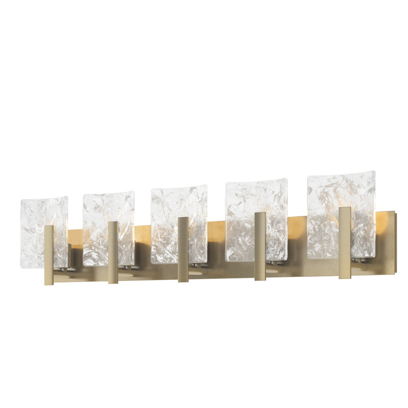 Arc 5 - Light Dimmable Bath Bar, Modern Brass