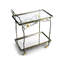 Butterfly Ginkgo Metal Bar Cart with Wheels