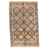 Hand Knotted Wool Area Rug in Red