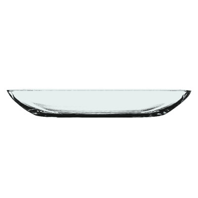 Uno Rectangular Tray - 12 Pieces - Clear