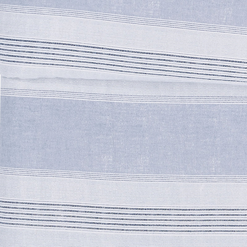 London Fog Stripe Flannel Duvet Cover Set, KIng Duvet Cover + 2 King Shams