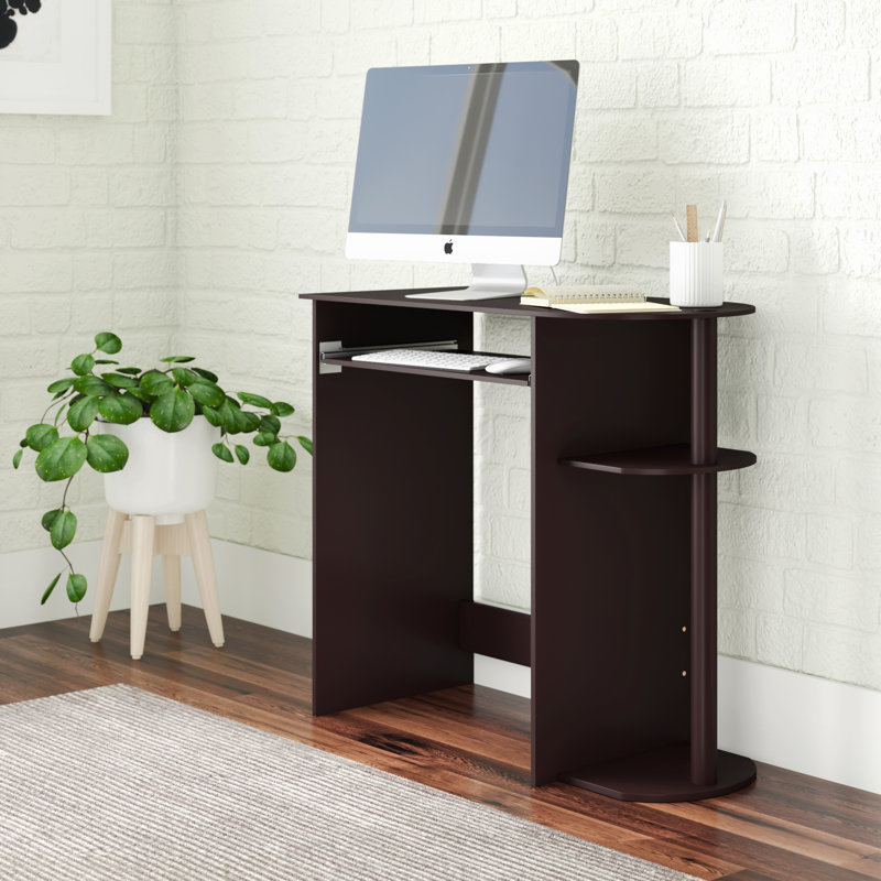 Ketterer Computer Desk, Espresso/Black