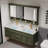 Modern American double-basin bathroom cabinet-112692873