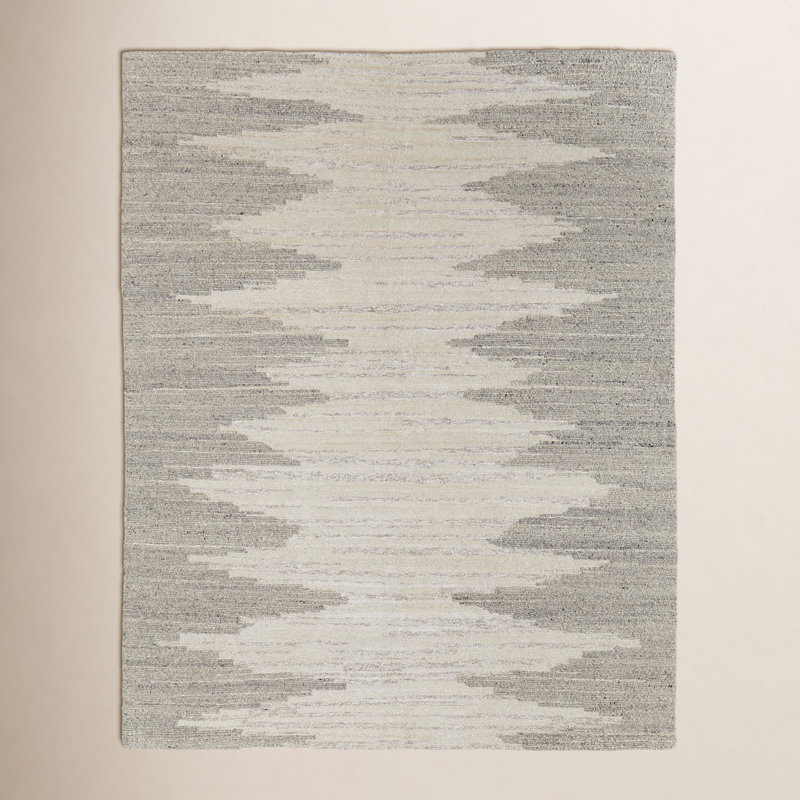 Tapis rectangulaire en laine Conor, Rectangle 5 pi 6 po x 8 pi 6 po
